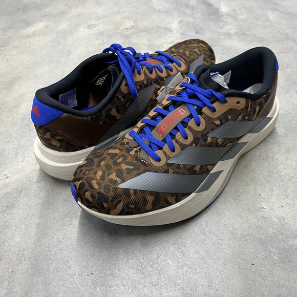 Adidas Men\'s Adizero Evo SL Leopard Preloved Brown Metallic Silver JS4493 - New main image 5